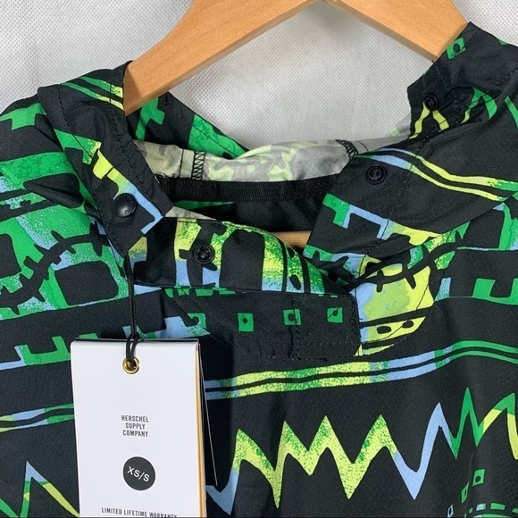 Herschel Hoffman California Fabric Packable lightweight Raincoat Poncho - Picture 6 of 16